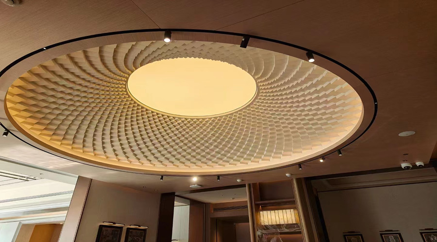 廣州雪松大廈在飾紀(jì)上品定制GRG天花,合作共贏！