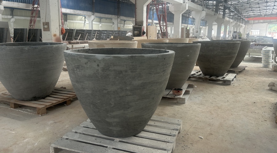 出口GRC花盆花箱工程案例