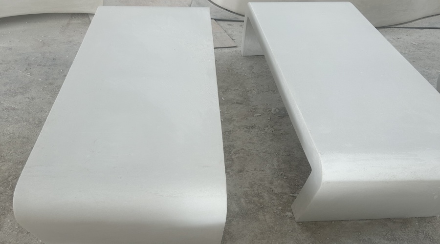 出口韓國(guó)長(zhǎng)條UHPC坐凳造型工程