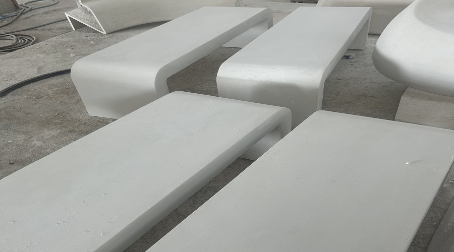 出口韓國(guó)長(zhǎng)條UHPC坐凳造型工程