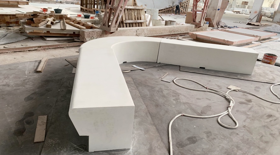 新疆體育公園GRC坐凳樹池造型工程